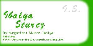 ibolya sturcz business card